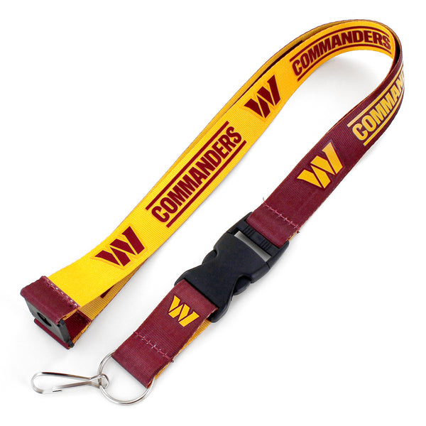 WASHINGTON COMMANDERS REVERSIBLE LANYARD