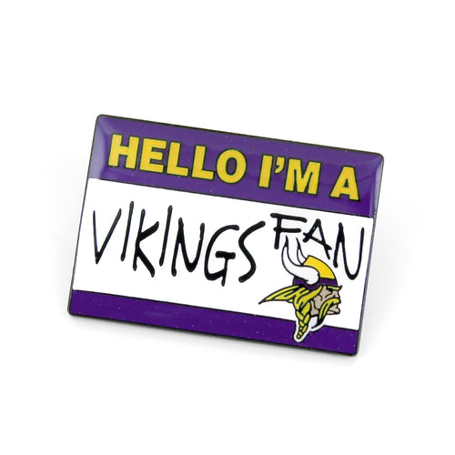 WHOLESALE MINNESOTA VIKINGS NAME TAG PIN
