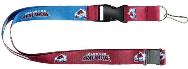 WHOLESALE COLORADO AVALANCHE (MAROON/BLUE) REVERSIBLE LANYARD