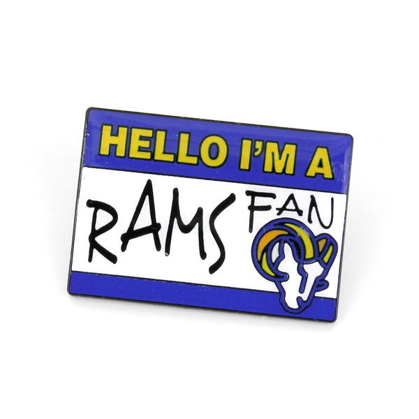 LOS ANGELES RAMS NAME TAG PIN
