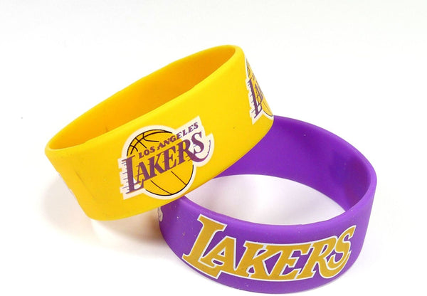 LOS ANGELES LAKERS WIDE BRACELETS (2-PACK)