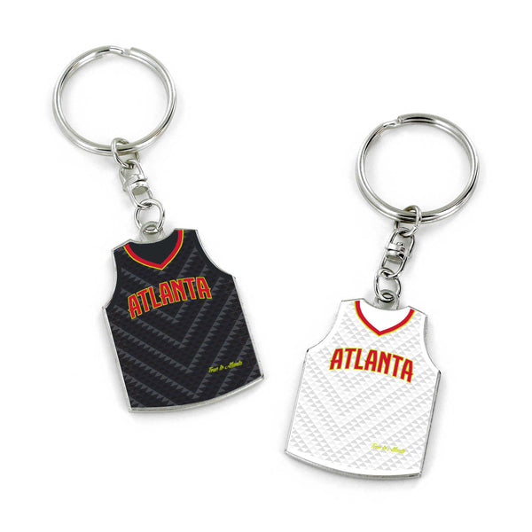 WHOLESALE ATLANTA HAWKS REVERSIBLE HOME/AWAY JERSEY KEYCHAIN