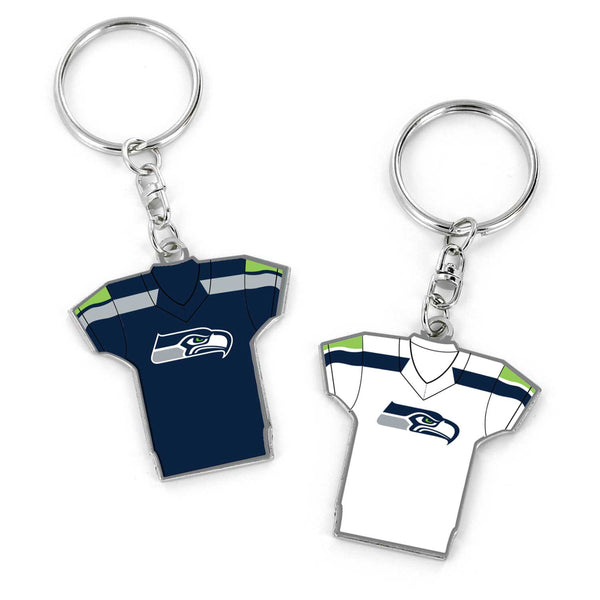 WHOLESALE SEATTLE SEAHAWKS REVERSIBLE HOME/AWAY JERSEY KEYCHAIN