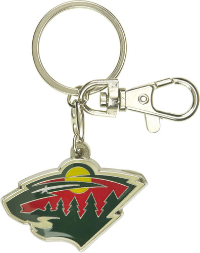 WHOLESALE MINNESOTA WILD TEAM LOGO HEAVYWEIGHT KEYCHAIN