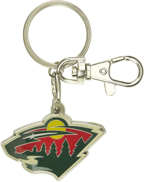 WHOLESALE MINNESOTA WILD TEAM LOGO HEAVYWEIGHT KEYCHAIN