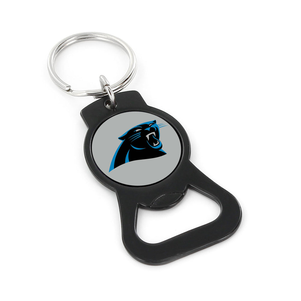 WHOLESALE CAROLINA PANTHERS (BLACK) BOTTLE OPENER KEYCHAIN