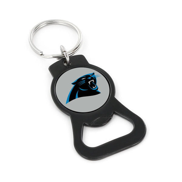 WHOLESALE CAROLINA PANTHERS (BLACK) BOTTLE OPENER KEYCHAIN