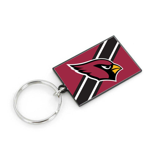 ARIZONA CARDINALS STRIPED KEYCHAIN