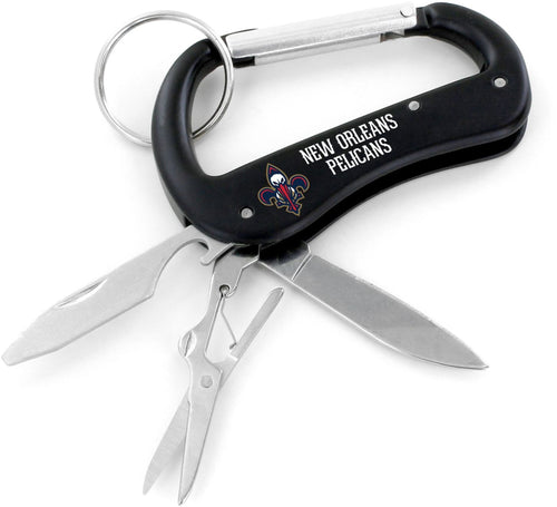 NEW ORLEANS PELICANS CARABINER MULTI TOOL KEYCHAIN (SP)