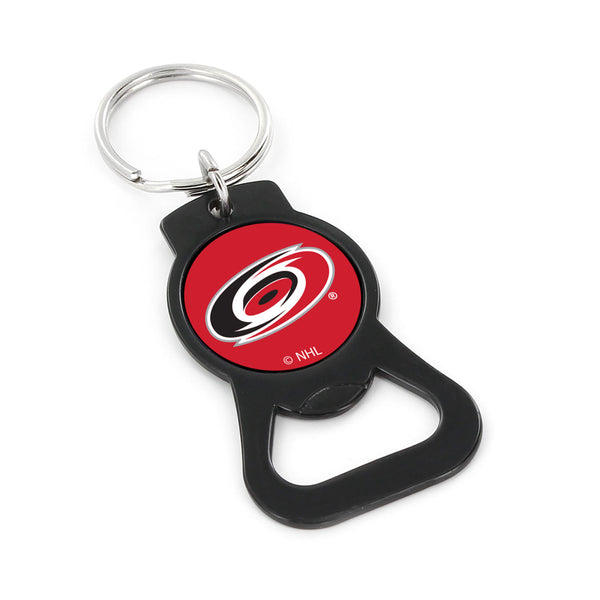 WHOLESALE CAROLINA HURRICANES (BLACK) BOTTLE OPENER KEYCHAIN