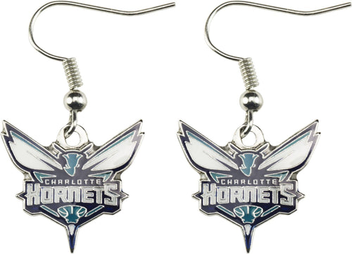 WHOLESALE CHARLOTTE HORNETS LOGO DANGLER EARRINGS