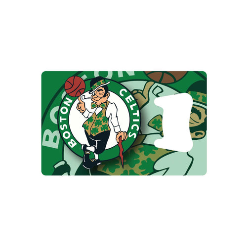 WHOLESALE BOSTON CELTICS CREDIT CARD BOTTLE OPENER MAGNET
