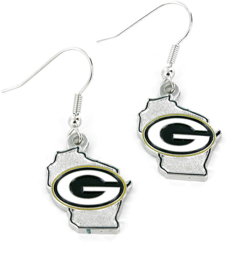 WHOLESALE GREEN BAY PACKERS - STATE DESIGN EARRINGS