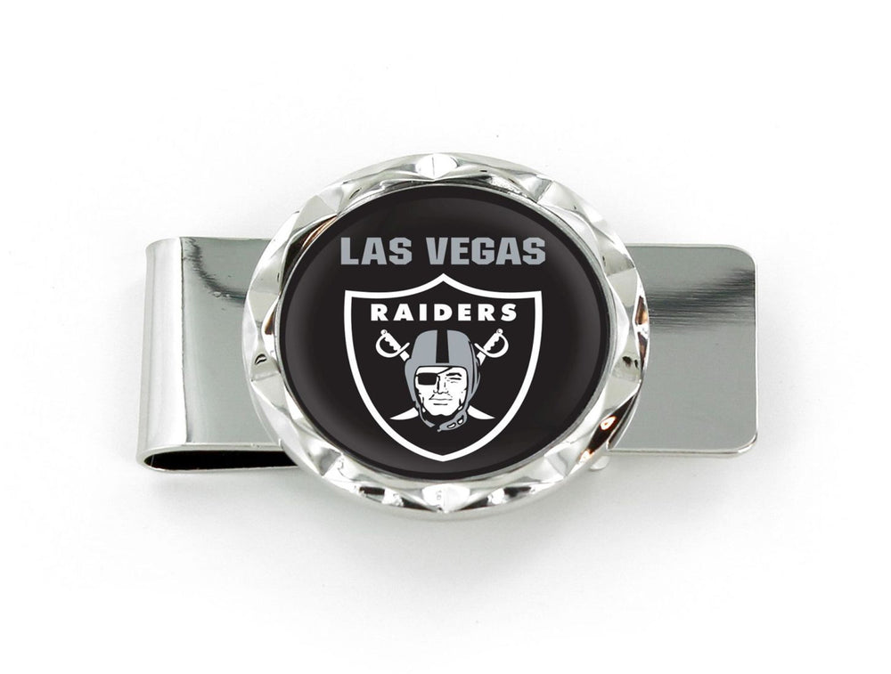 WHOLESALE LAS VEGAS RAIDERS "LV" DIAMOND CUT MONEY CLIP