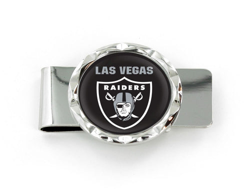 WHOLESALE LAS VEGAS RAIDERS "LV" DIAMOND CUT MONEY CLIP