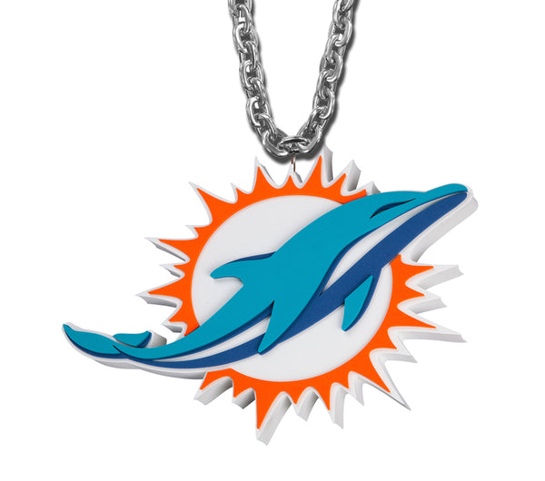 WHOLESALE MIAMI DOLPHINS (SILVER) SUPER FAN CHAIN