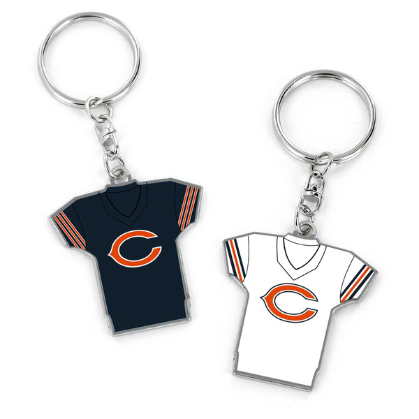 WHOLESALE CHICAGO BEARS REVERSIBLE HOME/AWAY JERSEY KEYCHAIN