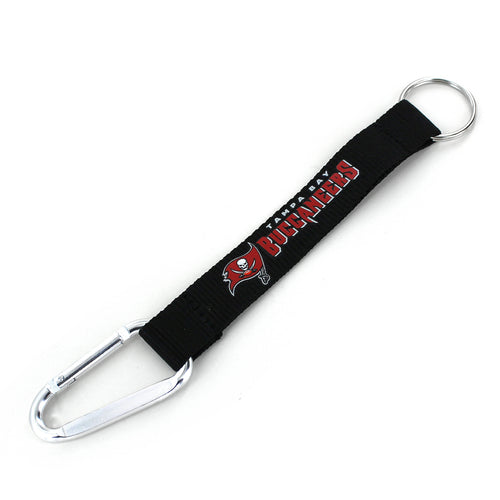 WHOLESALE TAMPA BAY BUCCANEERS (BLACK) CARABINER LANYARD KEYCHAIN
