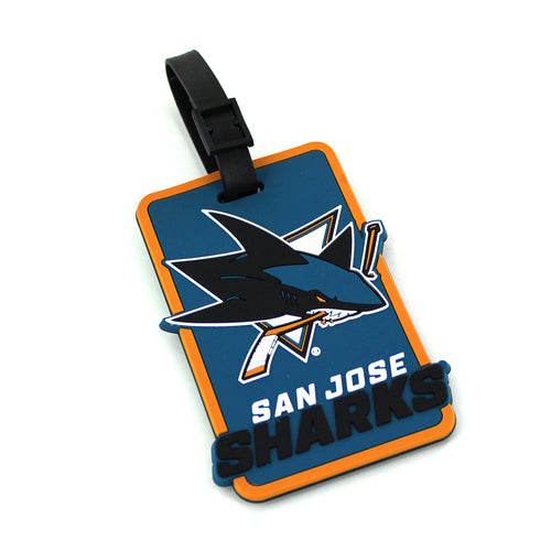 WHOLESALE SAN JOSE SHARKS SOFT BAG TAG