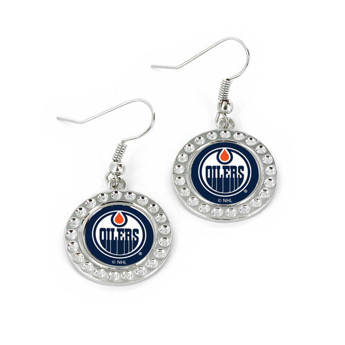 EDMONTON OILERS DIMPLE EARRINGS (FJ-1080)