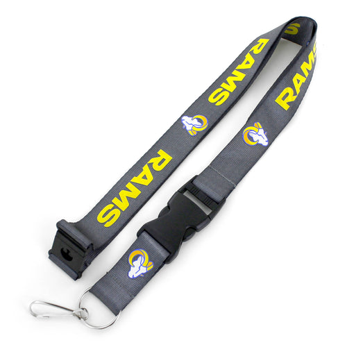 WHOLESALE LOS ANGELES RAMS CHARCOAL LANYARD