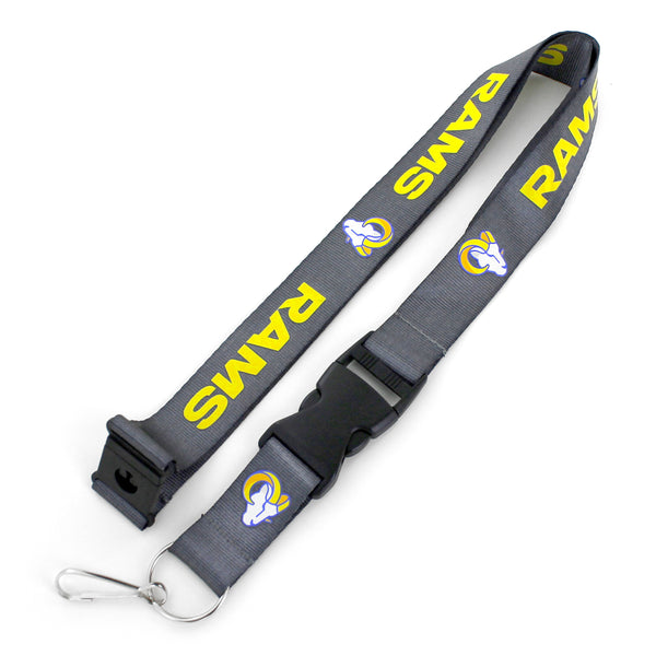 WHOLESALE LOS ANGELES RAMS CHARCOAL LANYARD