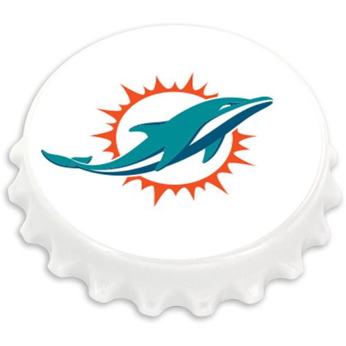 WHOLESALE MIAMI DOLPHINS BOTTLE CAP BOTTLE OPENER MAGNET (OC)