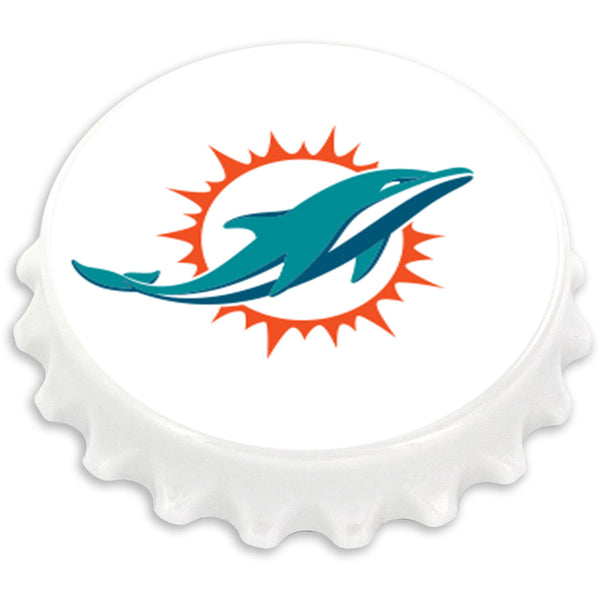 WHOLESALE MIAMI DOLPHINS BOTTLE CAP BOTTLE OPENER MAGNET (OC)