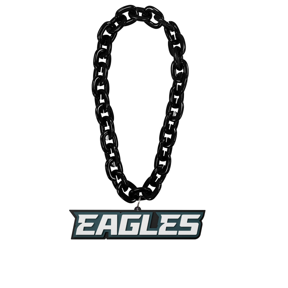 WHOLESALE PHILADELPHIA EAGLES WORDMARK (BLACK) FAN CHAIN