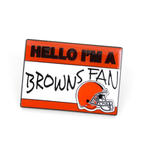 WHOLESALE CLEVELAND BROWNS NAME TAG PIN