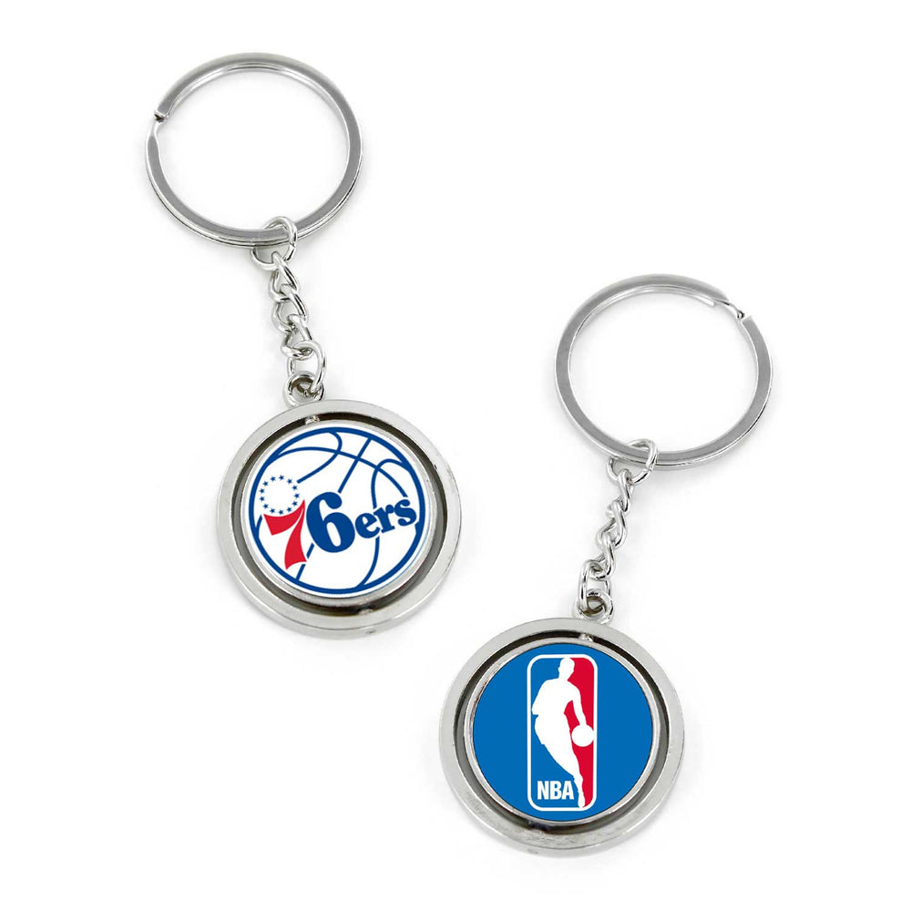 WHOLESALE PHILADELPHIA 76ERS SPINNING KEYCHAIN