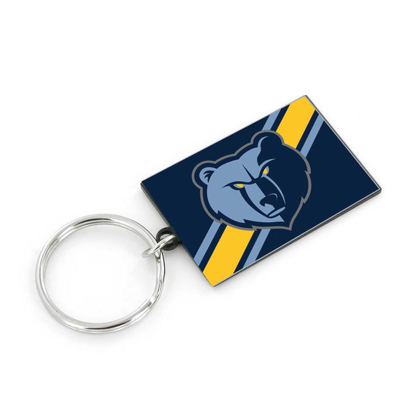 WHOLESALE MEMPHIS GRIZZLIES STRIPED KEYCHAIN
