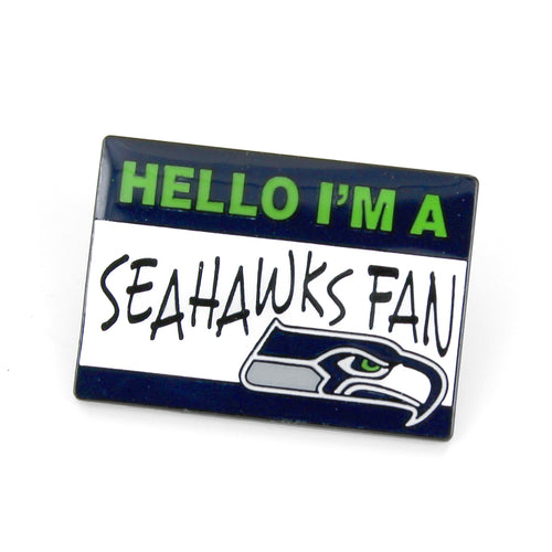 WHOLESALE SEATTLE SEAHAWKS NAME TAG PIN