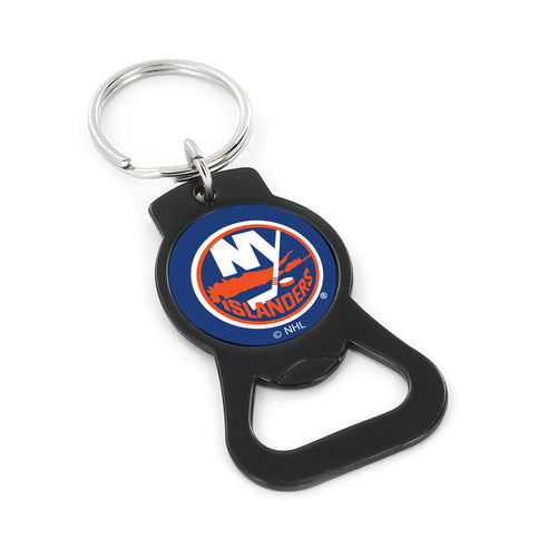 WHOLESALE NEW YORK ISLANDERS (BLACK) BOTTLE OPENER KEYCHAIN