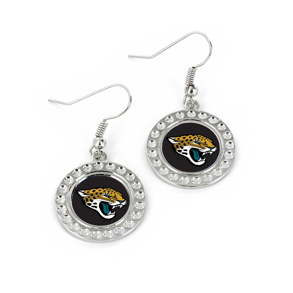 WHOLESALE JACKSONVILLE JAGUARS DIMPLE EARRINGS (FJ-1080)