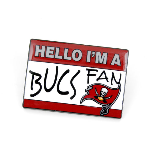 TAMPA BAY BUCCANEERS NAME TAG PIN