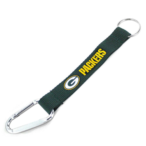 WHOLESALE GREEN BAY PACKERS CARABINER LANYARD KEYCHAIN