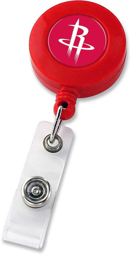 WHOLESALE HOUSTON ROCKETS RETRACTABLE BADGE HOLDER RED (NE)