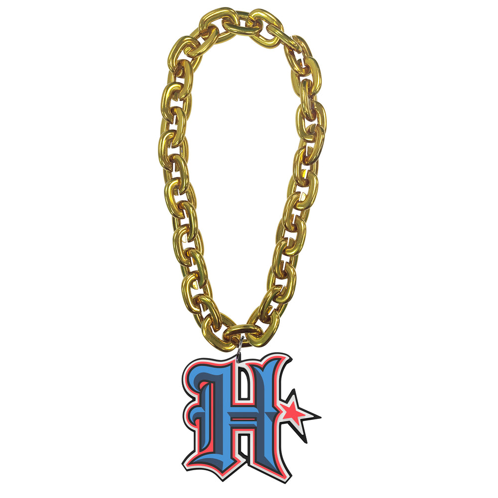 HOUSTON TEXANS 'H' LOGO (GOLD) FAN CHAIN
