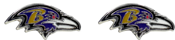 WHOLESALE BALTIMORE RAVENS LOGO POST EARRINGS