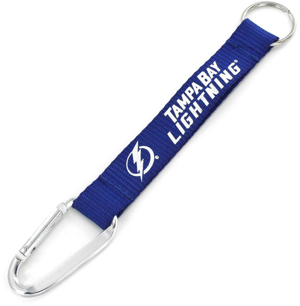 WHOLESALE TAMPA BAY LIGHTNING (BLUE) CARABINER LANYARD KEYCHAIN