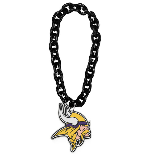 WHOLESALE MINNESOTA VIKINGS HEAD (BLACK) FAN CHAIN