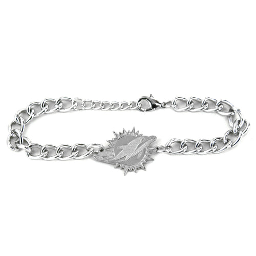 WHOLESALE MIAMI DOLPHINS CHAIN LINK LOGO BRACELET