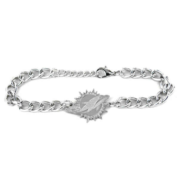 WHOLESALE MIAMI DOLPHINS CHAIN LINK LOGO BRACELET