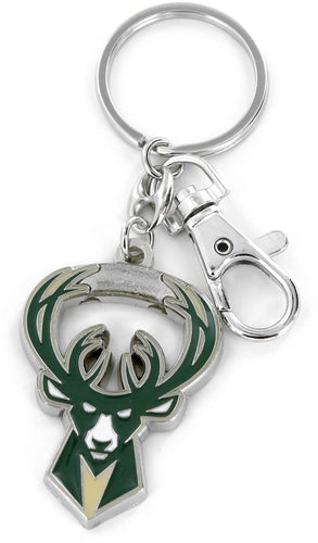 WHOLESALE MILWAUKEE BUCKS TEAM LOGO HEAVYWEIGHT KEYCHAIN