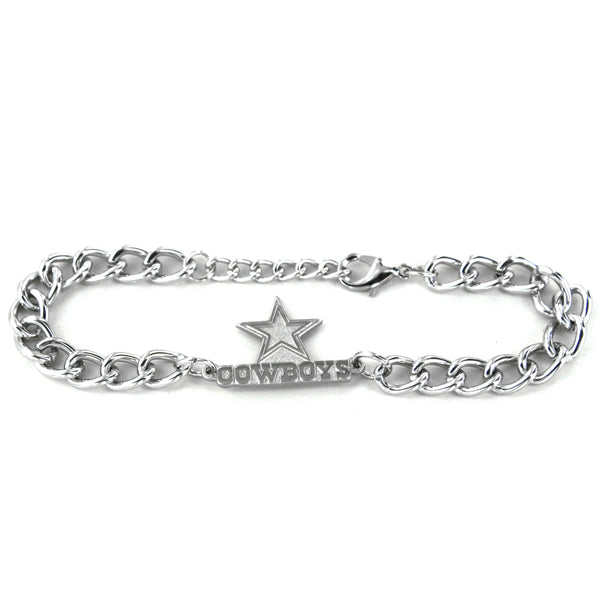 WHOLESALE DALLAS COWBOYS CHAIN LINK LOGO BRACELET