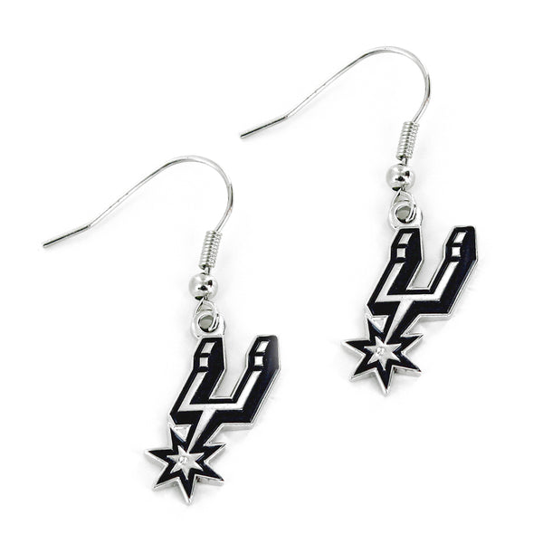 WHOLESALE SAN ANTONIO SPURS LOGO DANGLER EARRINGS