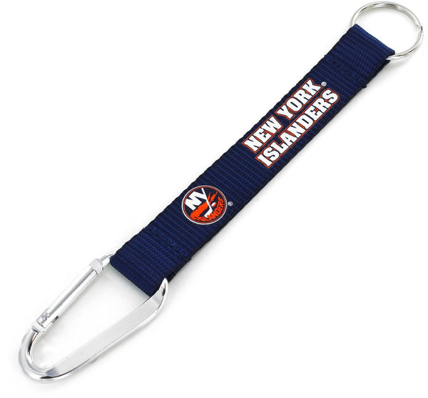 WHOLESALE NEW YORK ISLANDERS (BLUE) CARABINER LANYARD KEYCHAIN