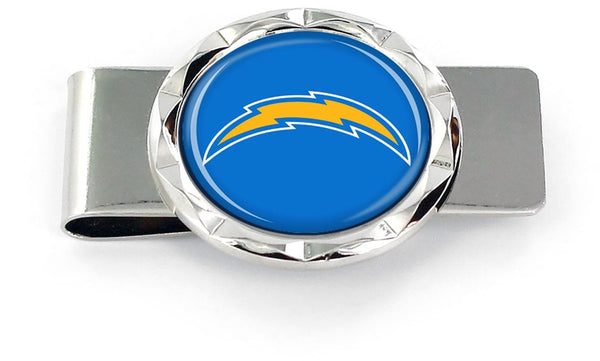WHOLESALE LOS ANGELES CHARGERS DIAMOND CUT MONEY CLIP