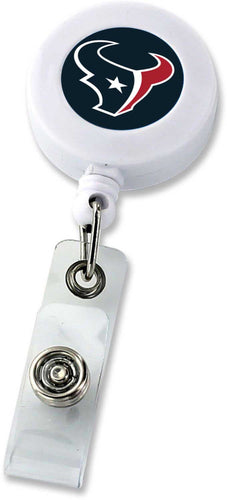 WHOLESALE HOUSTON TEXANS (WHITE) BADGE REEL (NE)